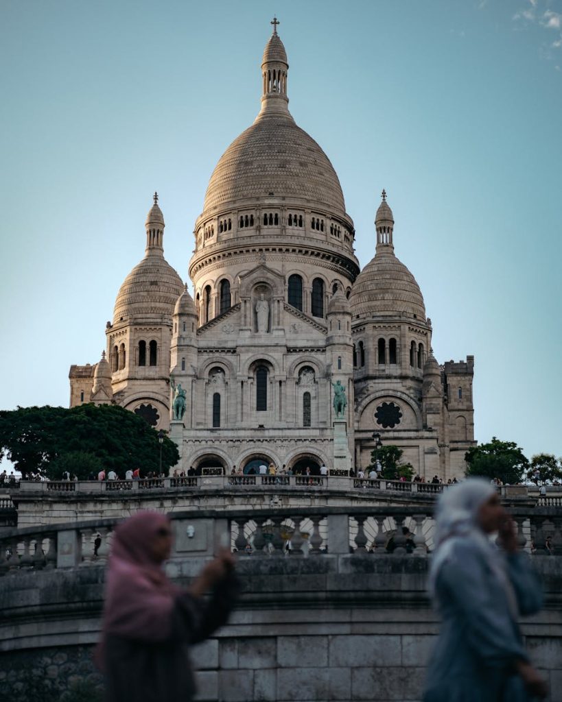 The Basilica of the Sacred Heart of Montmartre in Paris, France